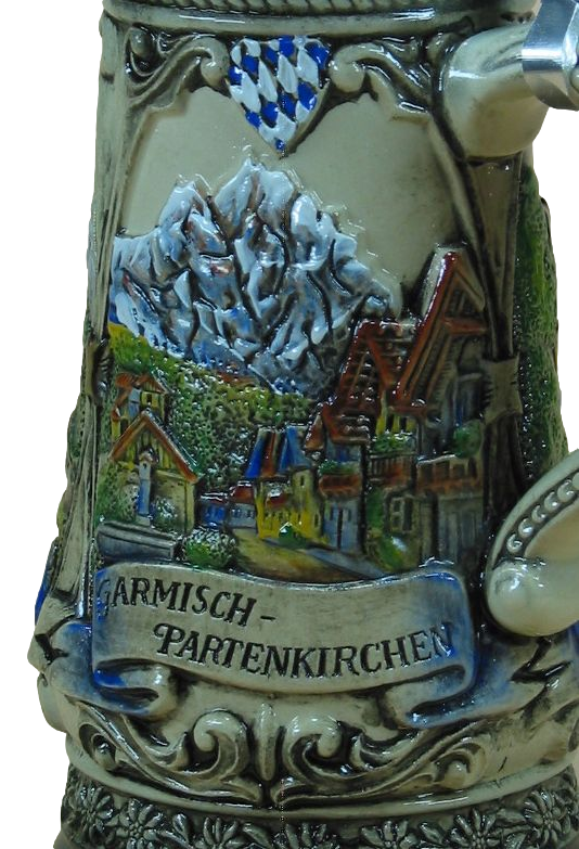 Bierkrug Oberammergau & Garmisch